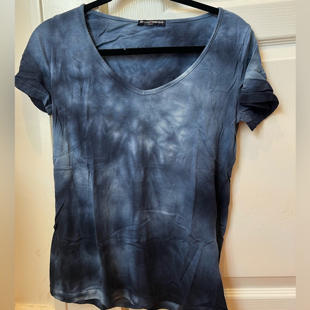 Brandy Melville Blue Tie Dye T Shirt